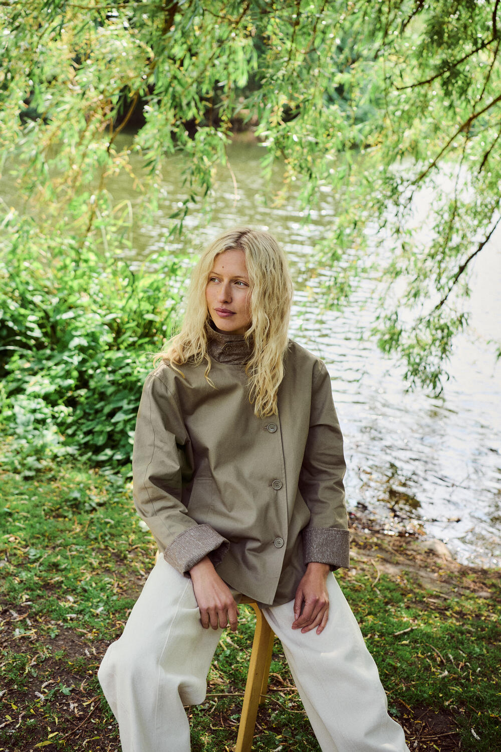 Bavina-M jakke - O46 Brindle Sand